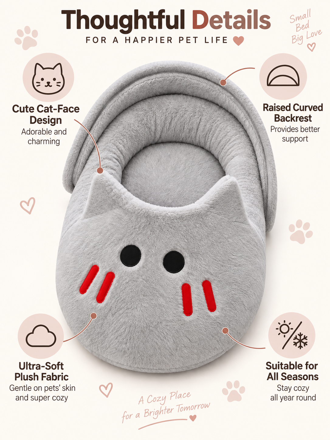 SnoozeSlipper™ Cat Bed