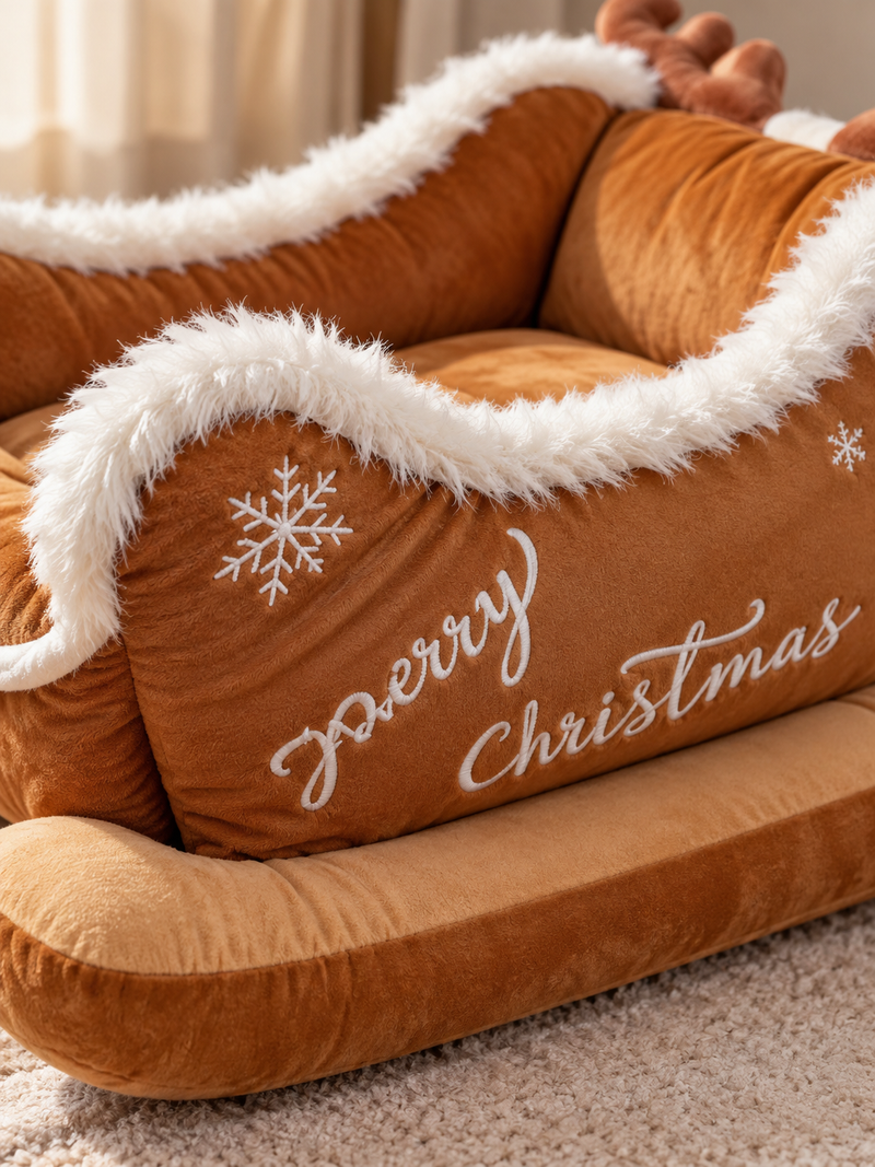 SnoozeSleigh™ Christmas Pet Bed