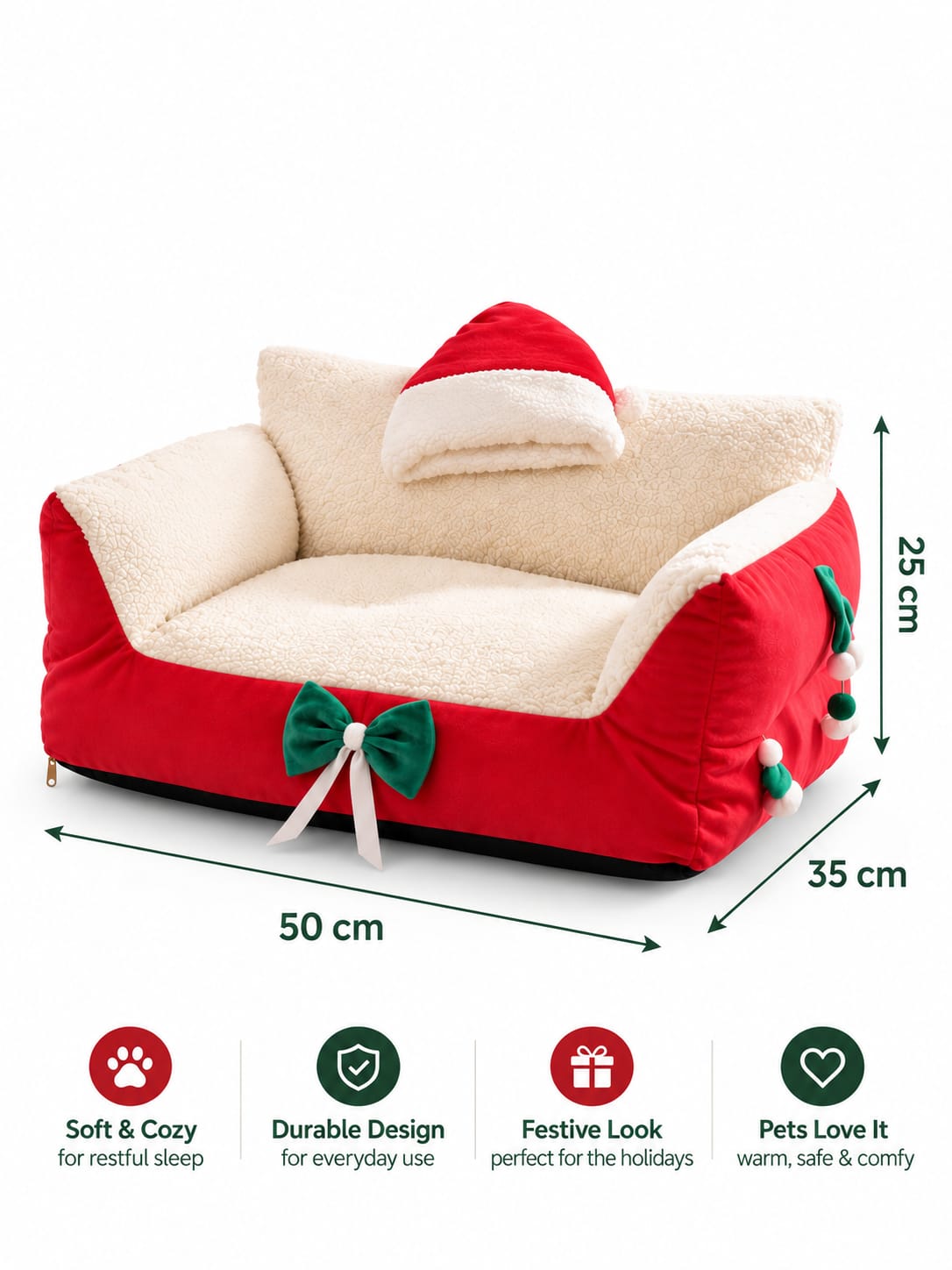 SnoozeSofa™ Christmas Pet Bed