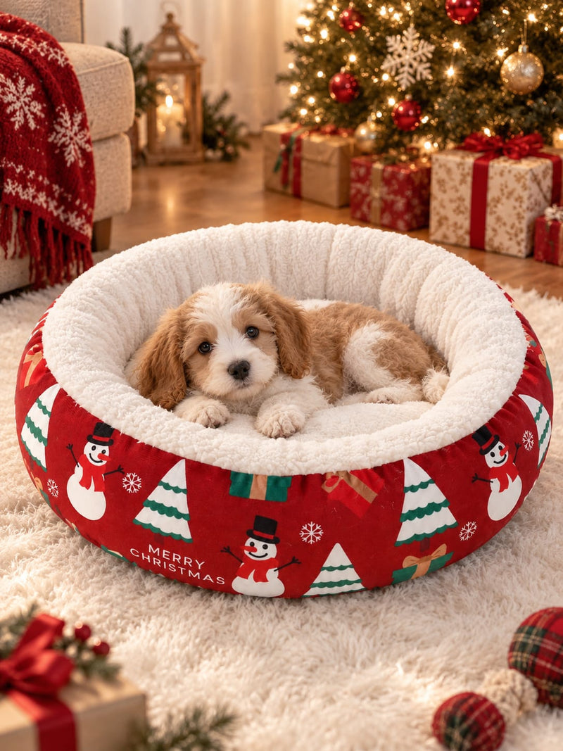 SnoozeNest™ Christmas Pet Bed