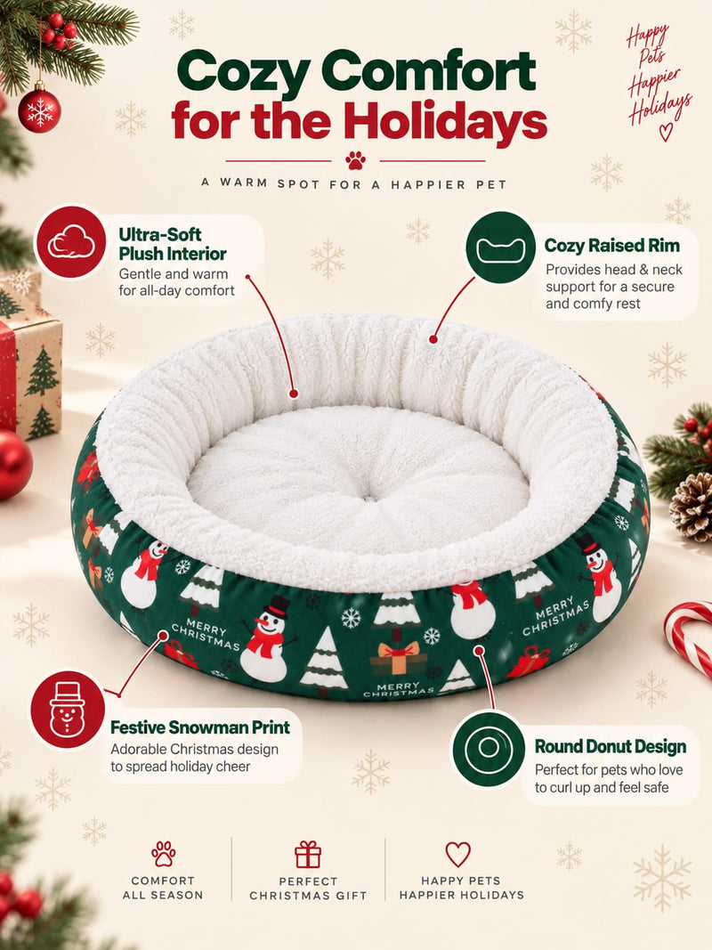 SnoozeNest™ Christmas Pet Bed