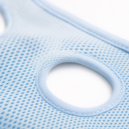 Close-up of the breathable mesh and limb opening